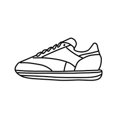 Sneakers minimal vector icon