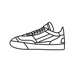 Sneakers minimal vector icon