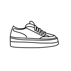 Sneakers minimal vector icon