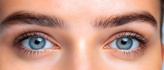 Naklejka premium Closeup of a woman with her hands on her eyes experiencing discomfort blurred vision and eye pain from prolonged use of digital devices and screens