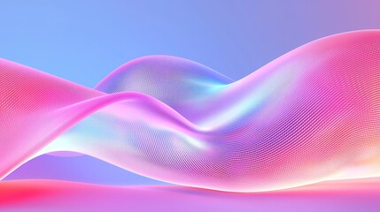 Vibrant waves of color an abstract exploration of flowing light and digital aesthetics in modern artistry