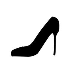 high heel shoes icon vector
