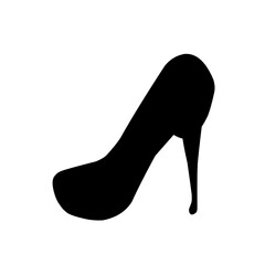 high heel shoes icon vector
