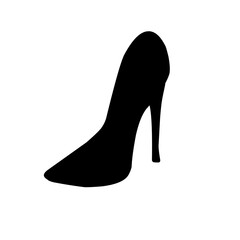high heel shoes icon vector