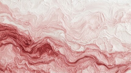Fototapeta premium Fluid abstract art in earthy tones a captivating blend of soft reds and creams creating a serene visual experience