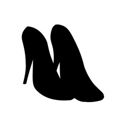 high heel shoes icon vector