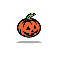 halloween pumpkin isolated on white background