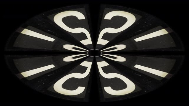 Retro analogue flip clock pattern