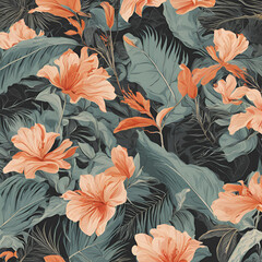 seamless pattern with flowers