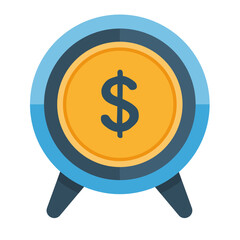 Financial Goals: Achieve Success with Target Icon