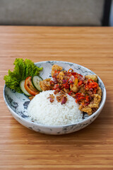 rice with shrimp