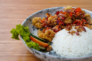rice with chicken