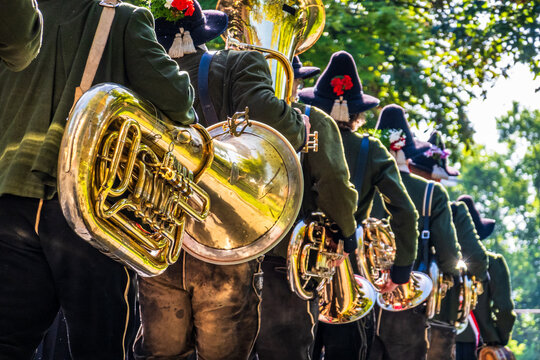 Thanksgiving parade in the old town of Rosenheim - Germany