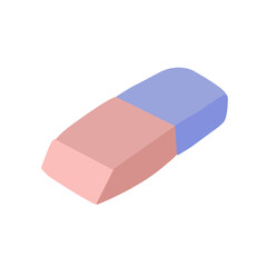 erasers different color and shape