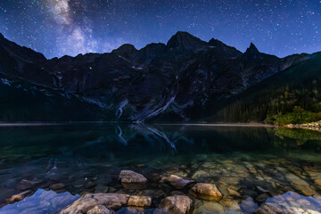 Milky Way over Tatra Mountains and Morskie Oko © Kamil