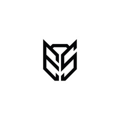 ES monogram logo design letter text name symbol monochrome logotype alphabet character simple logo