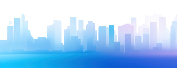 Obraz premium PNG Blue buildings architecture backgrounds cityscape.