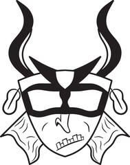 Anonymous mask logo Vector image of hacker icon design, fawkes mask icon