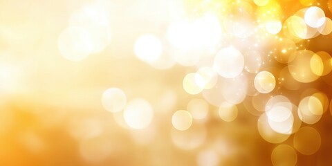 Soft Golden Bokeh Background with Sparkles