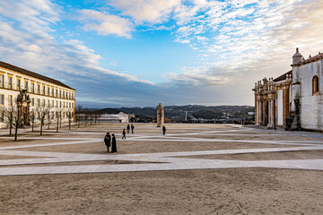 University of Coimbra: The Grande Praza beside the Palace of Schools