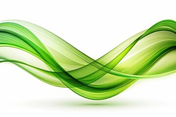 Obraz premium abstract green wave background