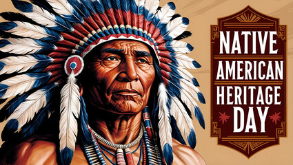 Obraz premium native american heritage day
