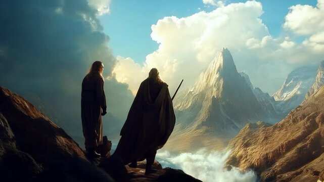 
Moses receives divine revelation from god on mount sinai in the bible