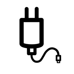 Smartphone charger icon 