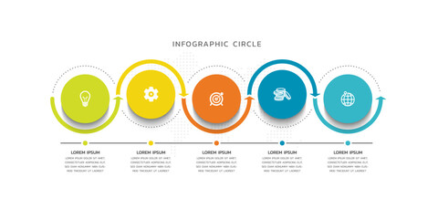 Business infographic template design