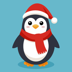 snowman with santa hat