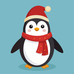 snowman with christmas hat