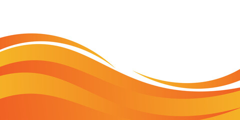 MobileModern orange banner background. Graphic design banner pattern background template with dynamic wave shapes