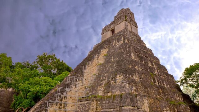 Mayan temples in Tikal National Park, Guatemala, Central America