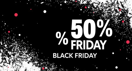 The 50 percent off icon is great for sales, special offers and Black Friday promotions.