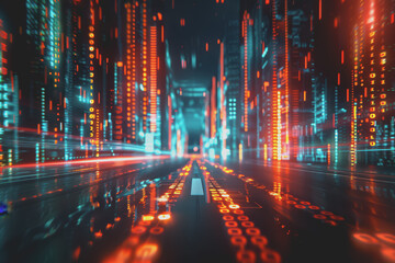 Fototapeta premium Stock market or futures trading chart suitable for financial investment.