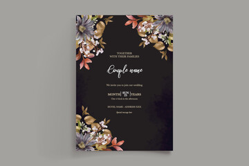 BRIDAL SHOWER FLORAL INVITATION TEMPLATE