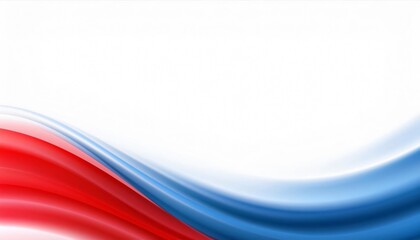 Captivating abstract design of graceful red and blue waves on a white background, ideal for banners, posters, and websites