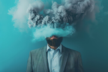 A businessman who is stressed because his investments are not making a profit from his business.