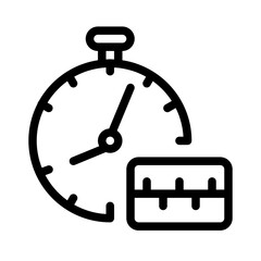 Icon Schedule With Style Outline