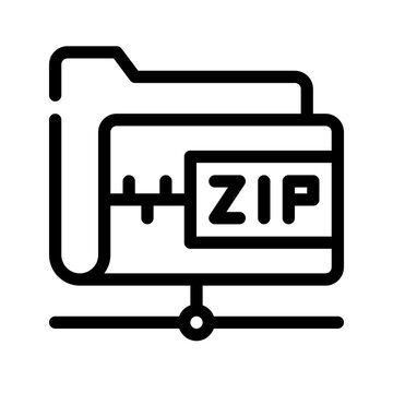 recommend clip art: Icon Folders Zip With Style Outline