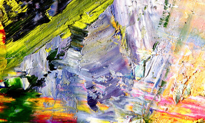 Abstract background art . Ethnic pattern. Mixtures of oil paint. Trendy hand painting canvas. Wall...