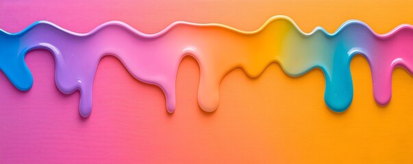 Vibrant Abstract Oil Painting - Bold Contrasts and Multicolor Drips in Dynamic Layers Perfect for Modern Decor and Artistic Inspiration