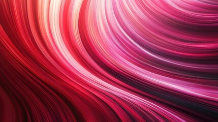Obraz premium Abstract curved lines create a dynamic gradient in a background of red rays transitioning from bright to dark, offering a visually engaging composition and ample space for text.