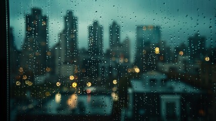 Background. windows glass with water drops