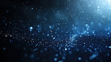 Fototapeta premium Abstract stardust scene with a cosmic background, ideal for space concepts, featuring a wide panorama layout and ample copy space for creative projects.