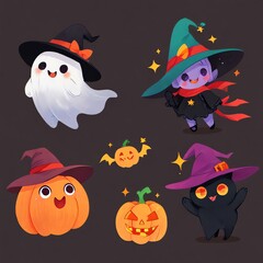 Cute Halloween Characters