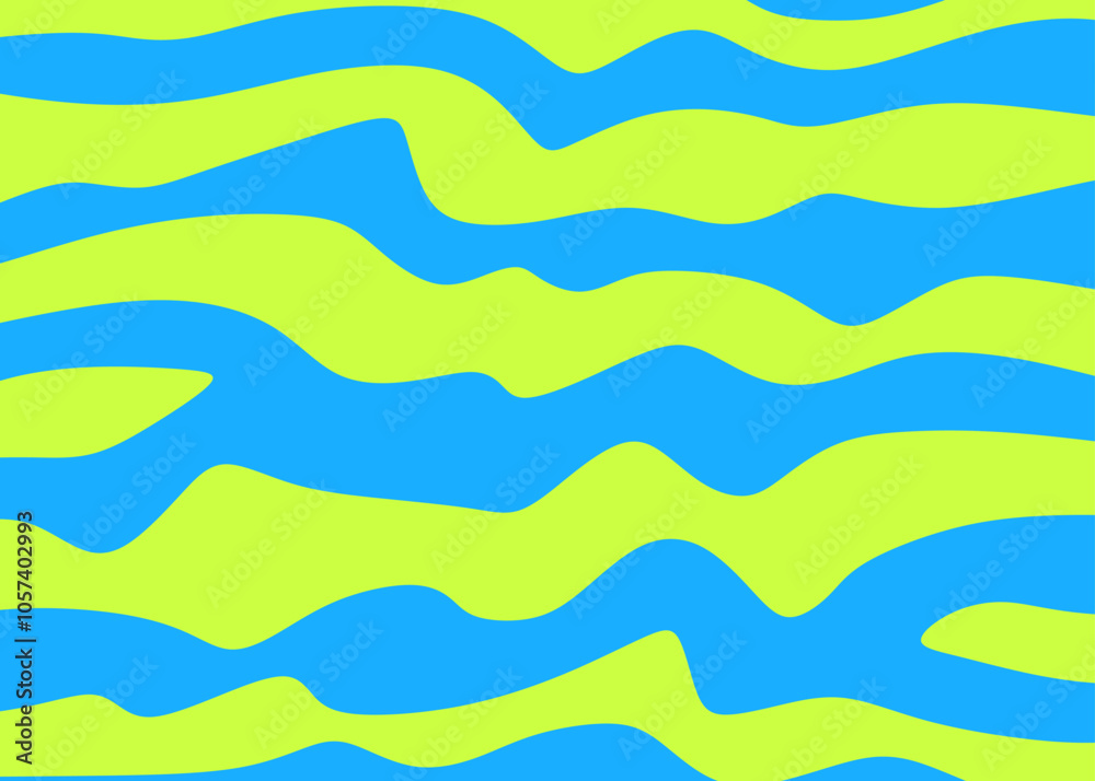 Poster abstract background with wavy lines pattern. seamless zebra skin pattern