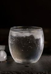 ice soda water with a lot of gas