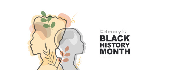 February is Black History Month banner.