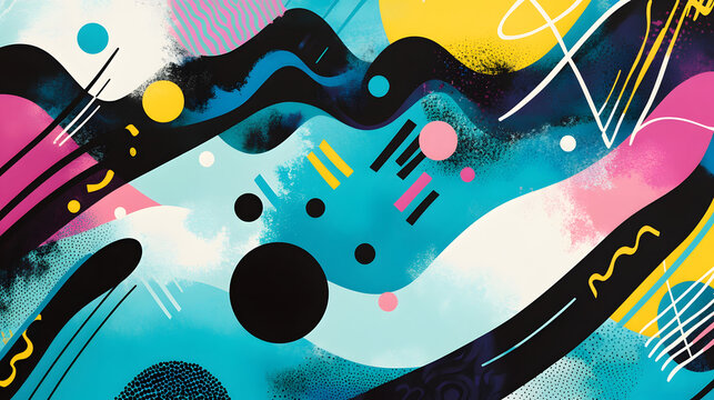 Abstract background with splashes